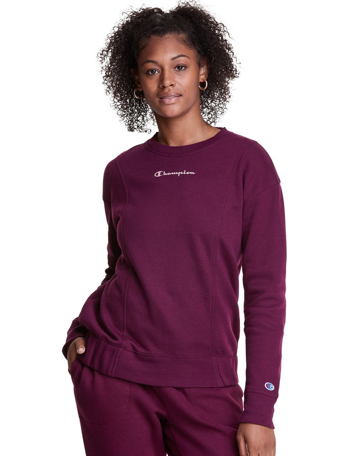 Sudadera Champion Mujer - Fleece Crew ( Moradas Oscuro ) 4810739-CH